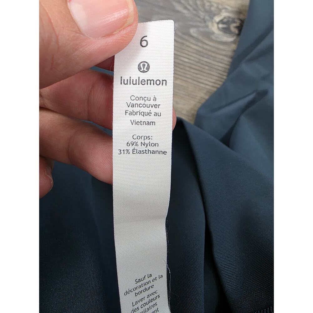 Lululemon Align Crop 21" Leggings Size 6 Graphite Grey EUC Nulu Yoga - Picture 4 of 5